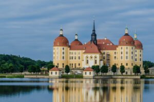Moritzburg Castle (Schloss Moritzburg) — Three Wishes for Cinderella (Drei Haselnüsse für Aschenbrödel) filming location in Moritzburg (near